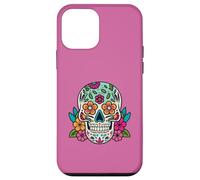 Tête de Mort Florale en Sucre Jour des Morts Dia de Los Muertos Femme Fille Coque pour iPhone 12 Mini