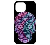 Tête de Mort Mexicaine Jour de nos Morts Dias Dos Muertos Halloween Coque pour iPhone 16 Pro Max