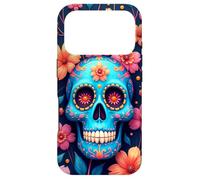Tête de Mort Mexicaine Sugar Skull Dia de Los Muertos Coque pour iPhone 17 Pro