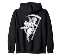 Tête de Mort pour bébé Faucheuse Gothique Ange chérubin Sweat à Capuche