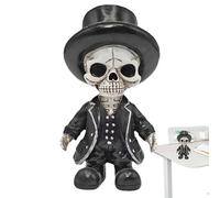 Tête de mort pour la maison, Halloween, décoration gothique, tête de mort moderne en résine, figurine de collection pour la maison, Halloween, anniversaire, Noël, club