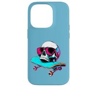 Tête de Mort pour Skateboarder/Skater tête de Mort Coque pour iPhone 14 Pro
