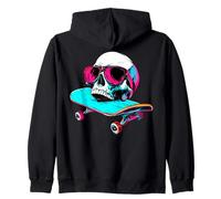 Tête de Mort pour Skateboarder/Skater tête de Mort Sweat à Capuche