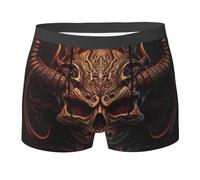 Tête De Mort Satanique, Démon Cool Homme Boxer Caleçons Fitted Boxershorts Doux Caleçon Boxeur Confortale Caleçons M
