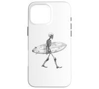Tête de Mort Surfeur, Aloha, Squelette Surf, Surfboard Fun Coque pour iPhone 16 Pro Max