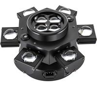 Tête de moving LED à faisceau laser, puissance 150W, contrôle DMX512, effets RGBW et laser, noir, prise EU