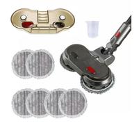 Tête de nettoyage électrique avec réservoir d'eau pour Dyson V6 V7 V8 V10 V11 Tête de balai serpillière rotative avec 6 tampons