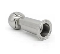 Tête de nettoyage rotative en acier inoxydable SS304/SS316L, collier sanitaire à trois clips de 1" 1,5" 2" 50,5 mm 64 mm for le nettoyage des cuves CIP(32mm x Ferrule 50.5,SS304)
