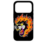 Tête de panthère en feu Black Panther Tattoo Flash Traditionnel Coque pour iPhone 17 Pro