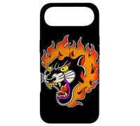 Tête de panthère en feu Black Panther Tattoo Flash Traditionnel Coque pour iPhone Air