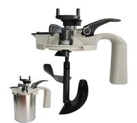 Tête de peinture pour mélangeur automatique Pistolet à mélange de peinture 1/4 L, couvercle de mélange de gallon pour canettes, distributeur de peinture anti-fuite avec bec si