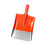 Tête de pelle professionnelle en acier trempé offrant des bords de coupe supérieurs et des trous de rivet pour creuser le sol Pelle renforcée