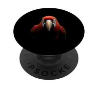 Tête de Perroquet Animal Sauvage Oiseau Tropique Art PopSockets PopGrip Adhésif