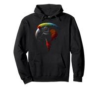 Tête de Perroquet Animal Sauvage Oiseau Tropique Art Sweat à Capuche