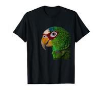 Tête de Perroquet Tropical, Portrait aviaire détaillé T-Shirt