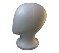 Tête de perruque en mousse - 27 x 15 cm Support de mannequin en mousse, support en mousse, modèle d'affichage sans visage pour salon de coiffure, configuration de coiffure, chapeau de voyage | Support