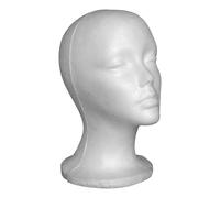 Tête De Perruque En Mousse | Support Léger De Présentation Pour Coiffure Et Affichage - Têtes en Mousse pour Femmes Support pour Perruque | Pour Le Stylisme, Le Cosplay, La Beauté, La Cosmétologie, Le