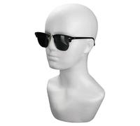 Tête de perruque, forme mannequin tête pour hommes - Modèle blanc conçu mannequin tête de mannequin pour le style salon de coiffure. La proportionnalité précise de la tête et l'ajustement adaptatif en