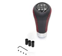 Tête de pommeau de levier Compatible Avec Civic Pour FIT Pour CITY Pour CRV, 5/6 Vitesses, Bâton Levier Vitesse, Point Rouge Noir, Boule De Changement Vitesse En PU Pommeau Levier Vitesse Manuel,