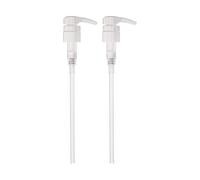 Tête De Pompe, 2pcs Plastique Pression sur Bouteille De Shampooing Pompe Distributeur De Savon Liquide Shampooing Stockage Lotion Box Head Bathroom Supplies Blanc