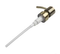 Tête de pompe à lotion en acier inoxydable avec filetage 28400 pour distributeurs de savon et de liquide, boîtier en métal avec joint étanche et mécanisme à poussoir lisse (Bronze 1)