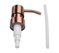 Tête de pompe à lotion en acier inoxydable, pour bouteilles de bricolage, distributeur de savon de type poussoir, tête de pompe en métal, distributeur de lotion noir mat, finition cuivre brossé doré