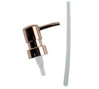 Tête de pompe à lotion ronde en ABS 28 fils pour distributeurs de bain, comprend un mécanisme à ressort et un joint d'étanchéité doux pour éviter les fuites et une utilisation fluide (or rose)