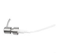 Tête de pompe à poussoir en acier inoxydable avec filetage standard 28/400, joint souple anti-fuite, boîtier en métal et mécanisme en plastique pour distributeurs de savon et de lotion (argent satiné)