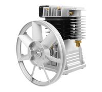 Tête de pompe de compresseur d'air 2HP 200L/min, boîtier en aluminium et fer à double étage, 0,8 MPa pour outils industriels et automobiles (modèle 2055)