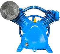 Tête de pompe de compresseur dair bicylindre bleue, 5,5 CV, 175 psi, 800 trmin, double étage en V