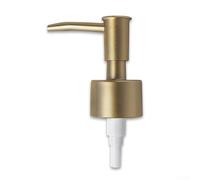 Tête de pompe de rechange en plastique ABS pour distributeur de savon lotion avec tuyau, buse de shampooing, après-shampoing, pour cuisine, salle de bain (doré brossé)