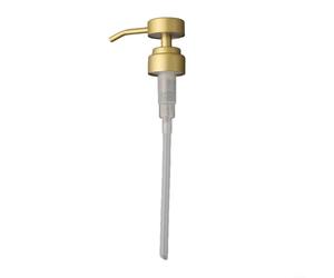 Tête de pompe de rechange pour distributeur de lotion, filetage 28/400 en acier inoxydable pour projets de bricolage - Récipients à lotion et savon, matériau 304 (doré)