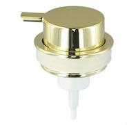Tête de pompe de rechange pour distributeur de savon Finition dorée - Mécanisme en mousse ABS avec joint d'étanchéité souple - Convient aux bouteilles de taille standard de 10,7 cm (doré)