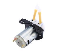 Tête de pompe doseuse péristaltique D2 2x4, 12 V, 300 mA, pompe à eau silencieuse à faible niveau de bruit pour le dosage de liquides chimiques en laboratoire, avec sens de flux