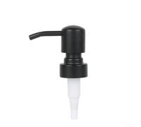 Tête de pompe en acier inoxydable pour distributeurs de gel douche et lotion avec fonctionnement fluide et longueur de tuyau réglable pour différentes bouteilles (P12 tête ronde)