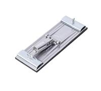 Tête de ponceuse légère en aluminium avec pince à changement rapide pour le travail du bois lisse, la finition extérieure, support de papier abrasif en aluminium