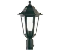 Tête de poteau E27 exterieur aluminium noir diffuseur verre Ø60mm IP43 Sovil E