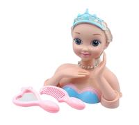 Tête De Poupée Princesse Pour Filles, Cheveux Blonds, Raiponce, Jouets Pour Enfants