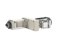 Tête de puissance de broche XT30-1, accessoires de Machine-outil à grande vitesse, petit tour et fraisage, assemblage d'alésage et de fraisage Composite(XT30-1-NT30-MB Motor on the right)