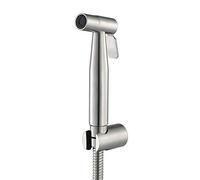 Tête de pulvérisateur bidet à main en acier inoxydable brossé Bidet toilette portable Pommeau douche Robinet salle bain for le nettoyage des toilettes, for animaux compagnie, hygiène personnelle,B(A)