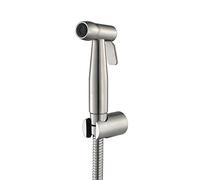 Tête de pulvérisateur bidet à main en acier inoxydable brossé Bidet toilette portable Pommeau douche Robinet salle bain for le nettoyage des toilettes, l'hygiène personnelle, sols,A(A)
