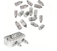 Tête de pulvérisation anti-goutte à haute pression pour l'extérieur, système de brumisation de refroidissement extérieur, buse, 50 buses de brumisation 2 sections Orifice Dia 0.4mm