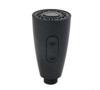 Tête de pulvérisation de rechange pour évier de cuisine, robinets extractibles pluie et options de pulvérisation aérée, corps en ABS, raccord fileté mâle 1,27 cm (noir)