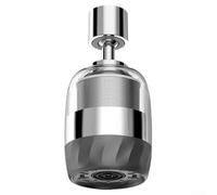 Tête de pulvérisation en acier inoxydable 316 pour robinet de cuisine pivotant à 720° 3 modes d'économie d'eau pour nettoyage d'évier - Gris (C)