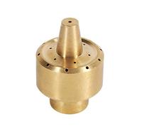 Tête de pulvérisation en laiton doré pour fontaine à eau de jardin, bassin, accessoire brumisateur 1/4"