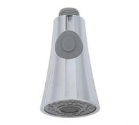 Tête de pulvérisation extractible pour cuisine avec double débit compatible avec les ports de robinet standard de 1,27 cm (galvanoplastie)
