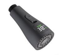 Tête de pulvérisation pour robinet de cuisine, aérateur mousseur, tête pivotante, régulateur de filtre de robinet d'économie d'eau, buse de pulvérisation avec affichage numérique pour robinet de