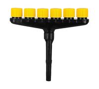 Tête de pulvérisation pour tuyau d'arrosage - Pulvérisateur réglable à 3 têtes (1 tuyau d'arrosage de 3 cm) - Buses d'arrosage pour jardin, ferme, voiture, animal de compagnie (D, 34,5 x 27,5 x 5 cm)