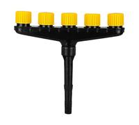 Tête de pulvérisation pour tuyau d'arrosage - Pulvérisateur réglable à 3 têtes (1 tuyau d'arrosage de 3 cm) - Buses d'arrosage pour jardin, ferme, voiture, animal de compagnie (C, 34,5 x 27,5 x 5 cm)