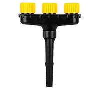 Tête de pulvérisation pour tuyau d'arrosage - Pulvérisateur réglable à 3 têtes (1 tuyau d'arrosage de 3 cm) - Pour jardin, ferme, voiture, animal de compagnie (A, 27,5 x 20 x 5 cm)
